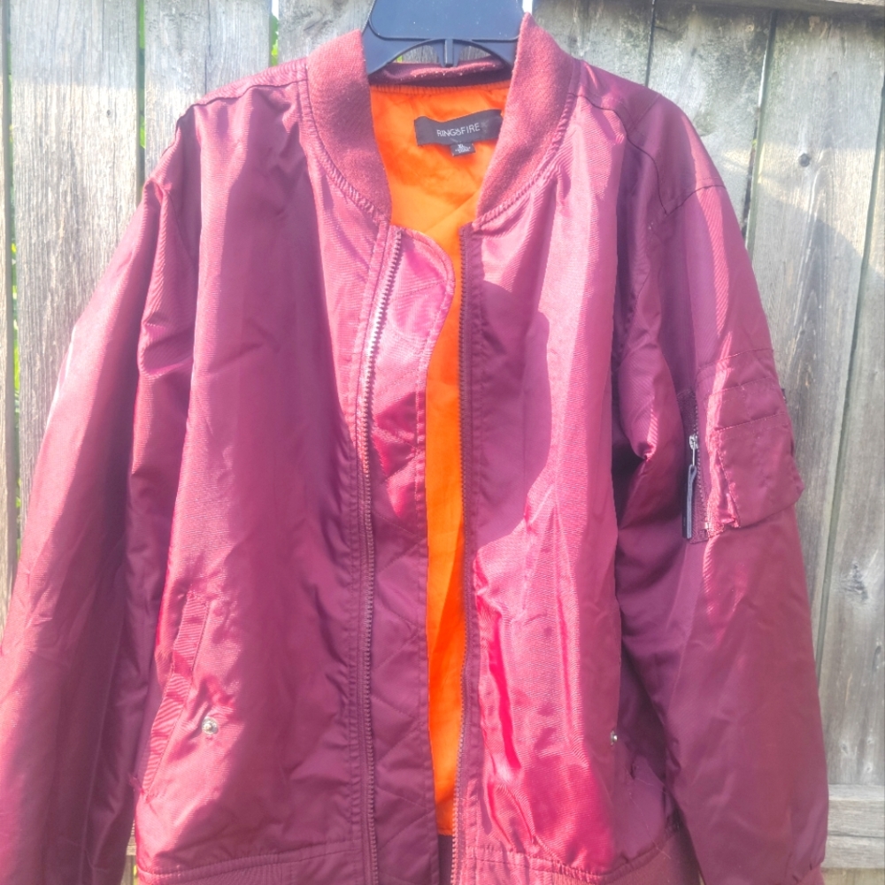 Boy's ring of fire flight jacket